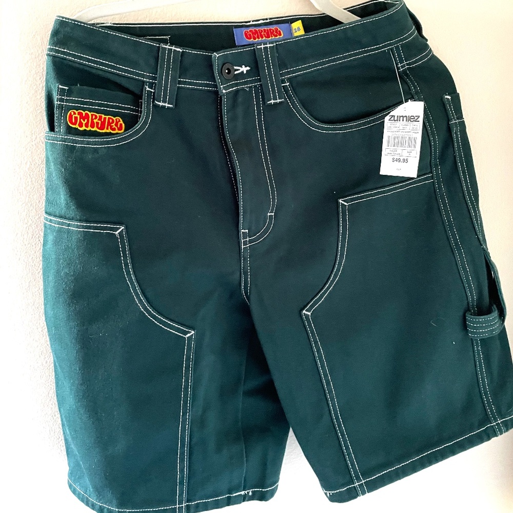 Empyre Double Knee Sk8 Short Green